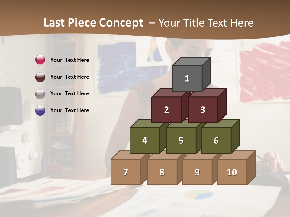 Planning Woman Tax Return PowerPoint Template