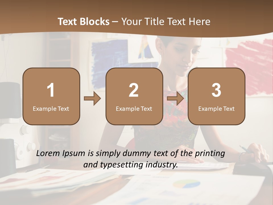 Planning Woman Tax Return PowerPoint Template
