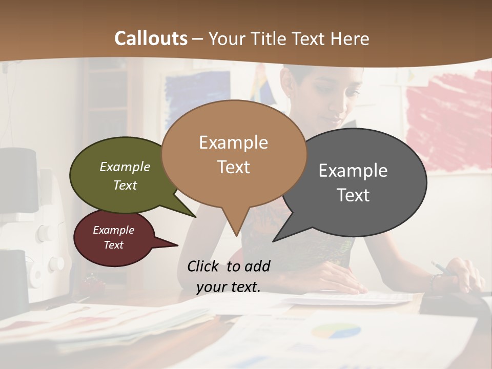 Planning Woman Tax Return PowerPoint Template