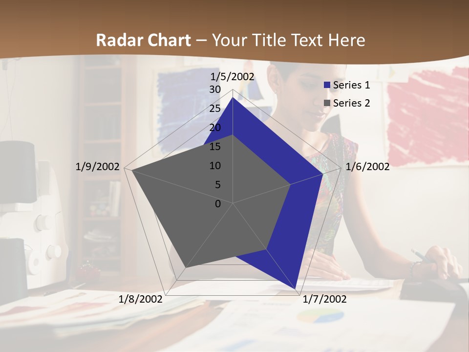 Planning Woman Tax Return PowerPoint Template