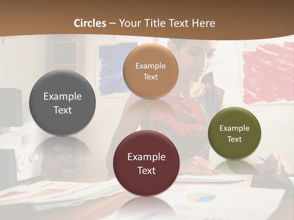 Planning Woman Tax Return PowerPoint Template