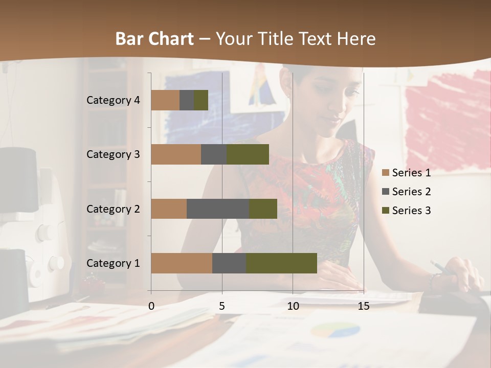 Planning Woman Tax Return PowerPoint Template