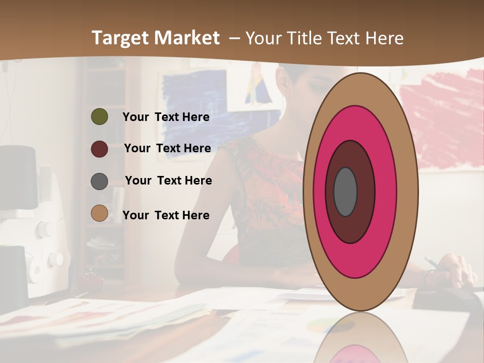 Planning Woman Tax Return PowerPoint Template