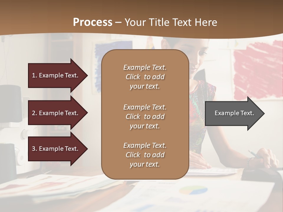 Planning Woman Tax Return PowerPoint Template