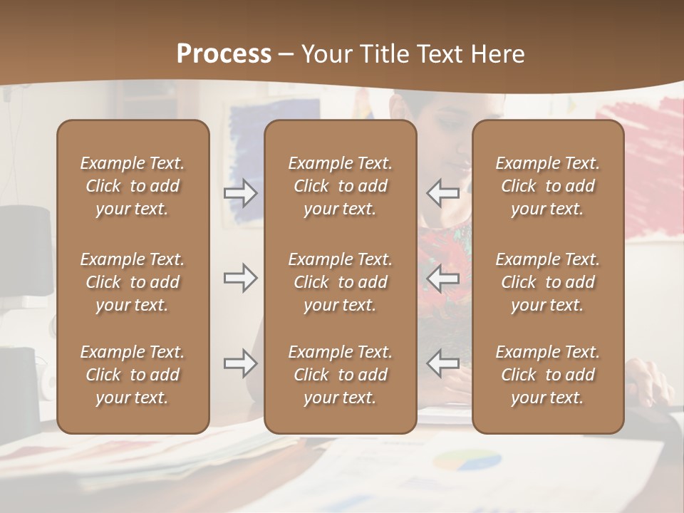 Planning Woman Tax Return PowerPoint Template