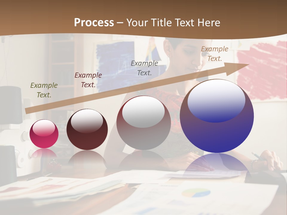 Planning Woman Tax Return PowerPoint Template