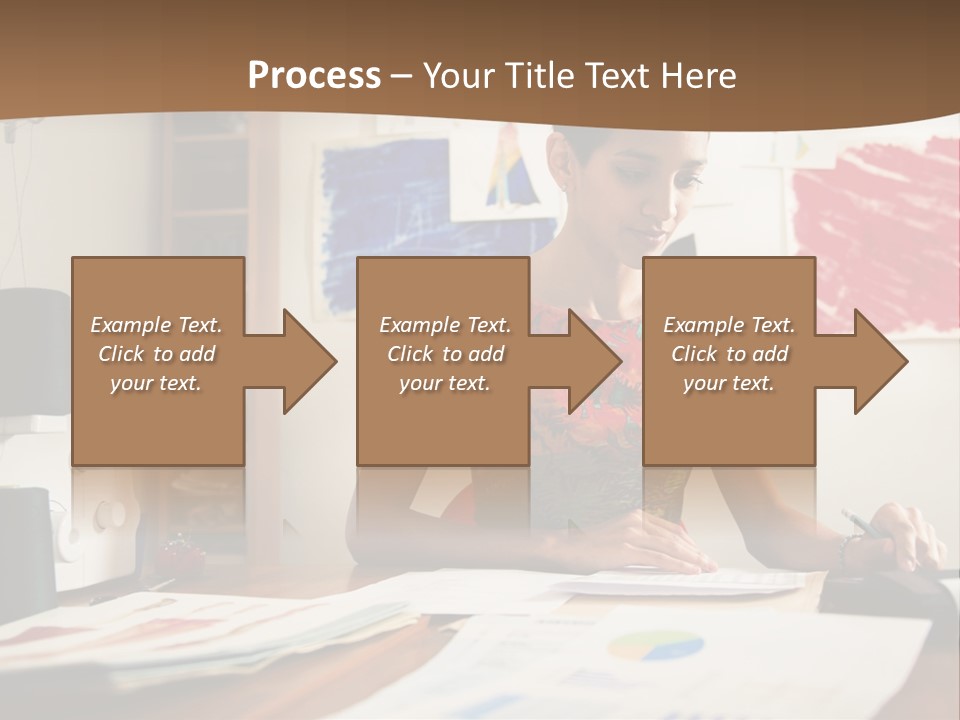 Planning Woman Tax Return PowerPoint Template