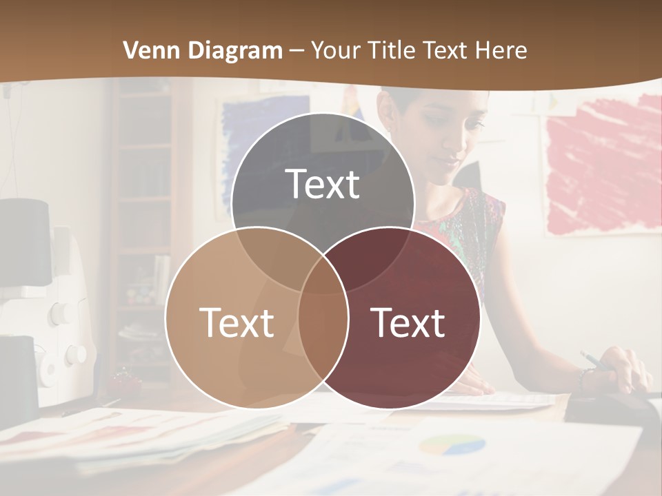 Planning Woman Tax Return PowerPoint Template