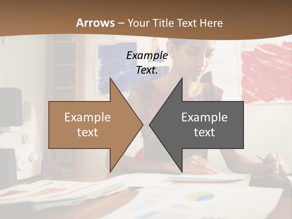 Planning Woman Tax Return PowerPoint Template