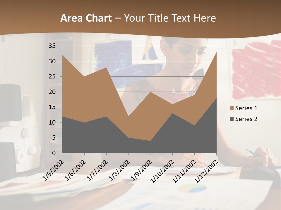 Planning Woman Tax Return PowerPoint Template