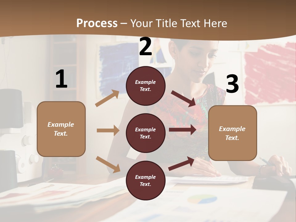 Planning Woman Tax Return PowerPoint Template