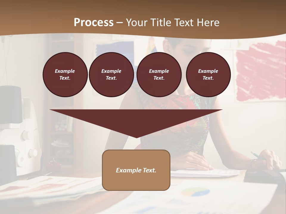 Planning Woman Tax Return PowerPoint Template