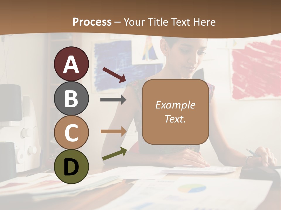 Planning Woman Tax Return PowerPoint Template