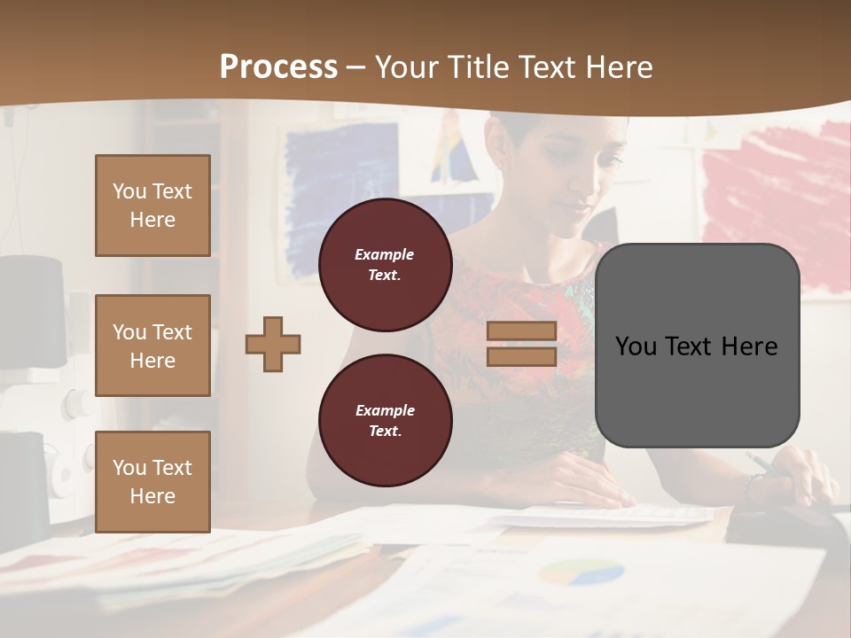Planning Woman Tax Return PowerPoint Template