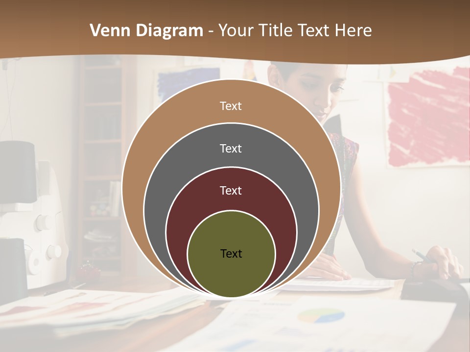 Planning Woman Tax Return PowerPoint Template