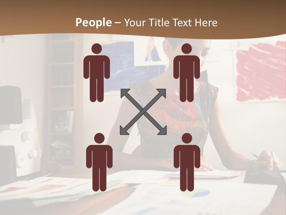 Planning Woman Tax Return PowerPoint Template