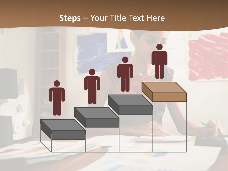 Planning Woman Tax Return PowerPoint Template