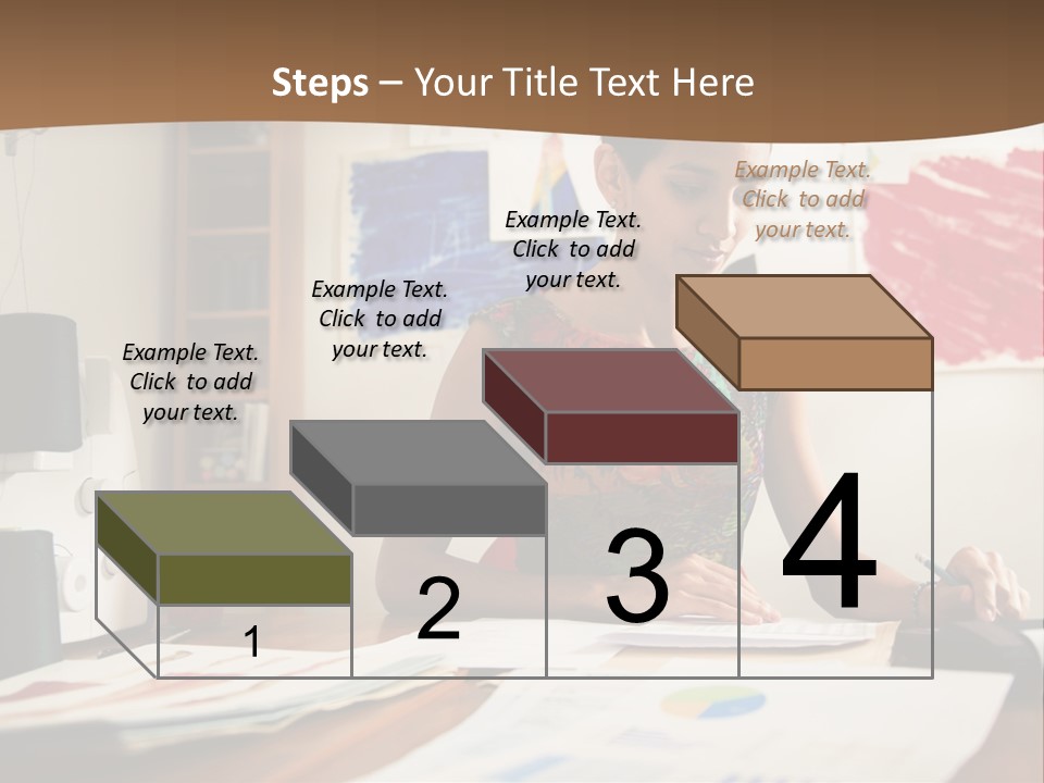Planning Woman Tax Return PowerPoint Template