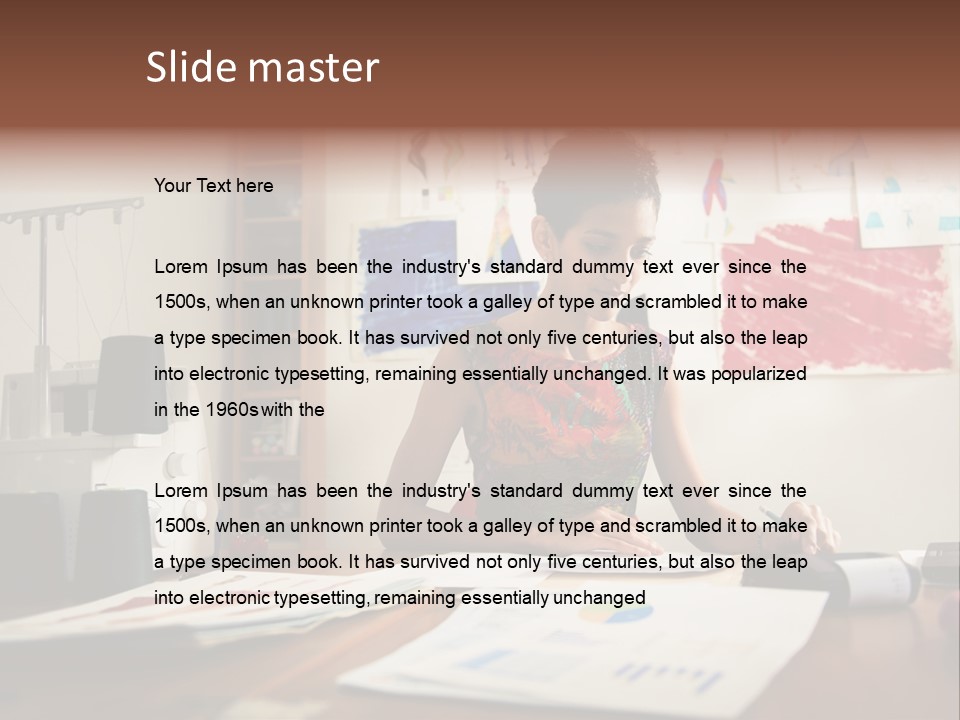 Antique Grunge Empty PowerPoint Template