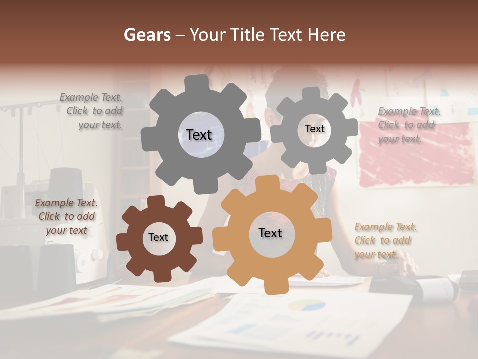 Antique Grunge Empty PowerPoint Template
