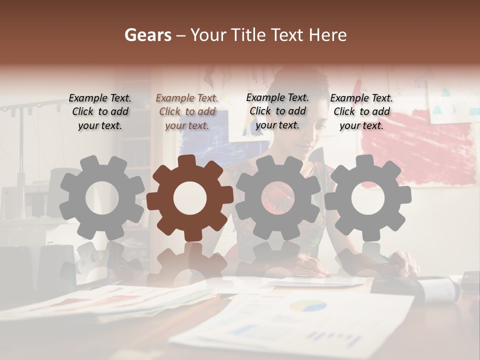 Antique Grunge Empty PowerPoint Template