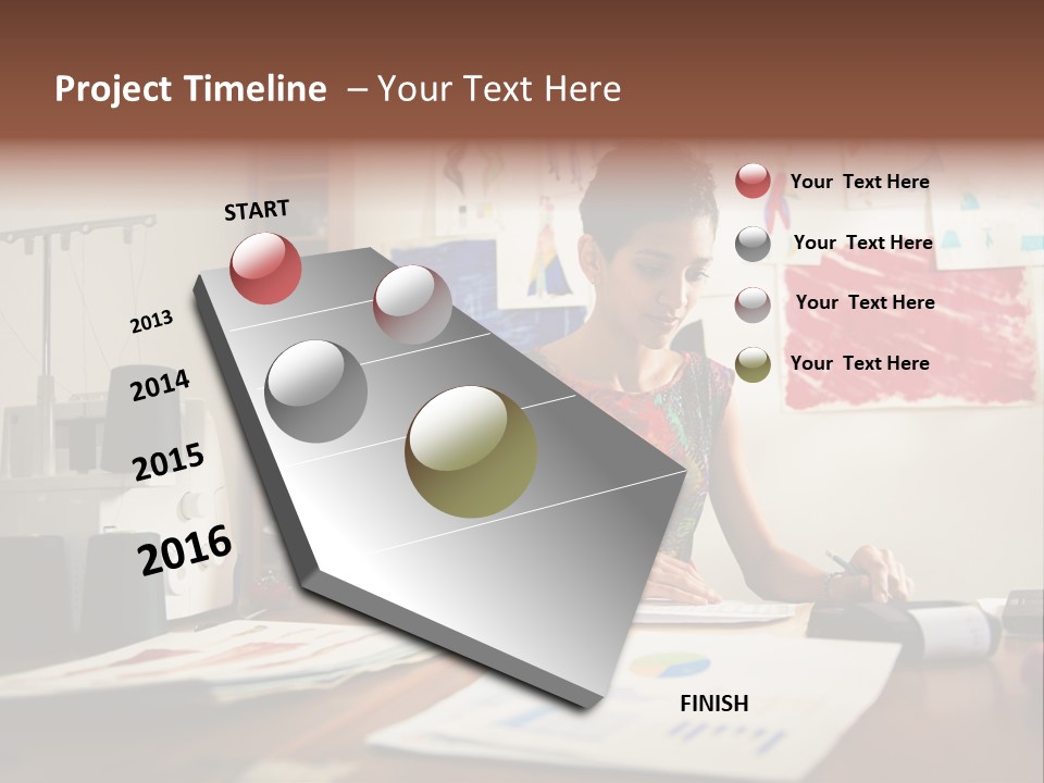 Antique Grunge Empty PowerPoint Template