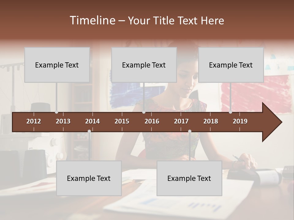 Antique Grunge Empty PowerPoint Template