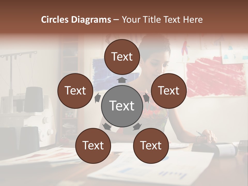 Antique Grunge Empty PowerPoint Template