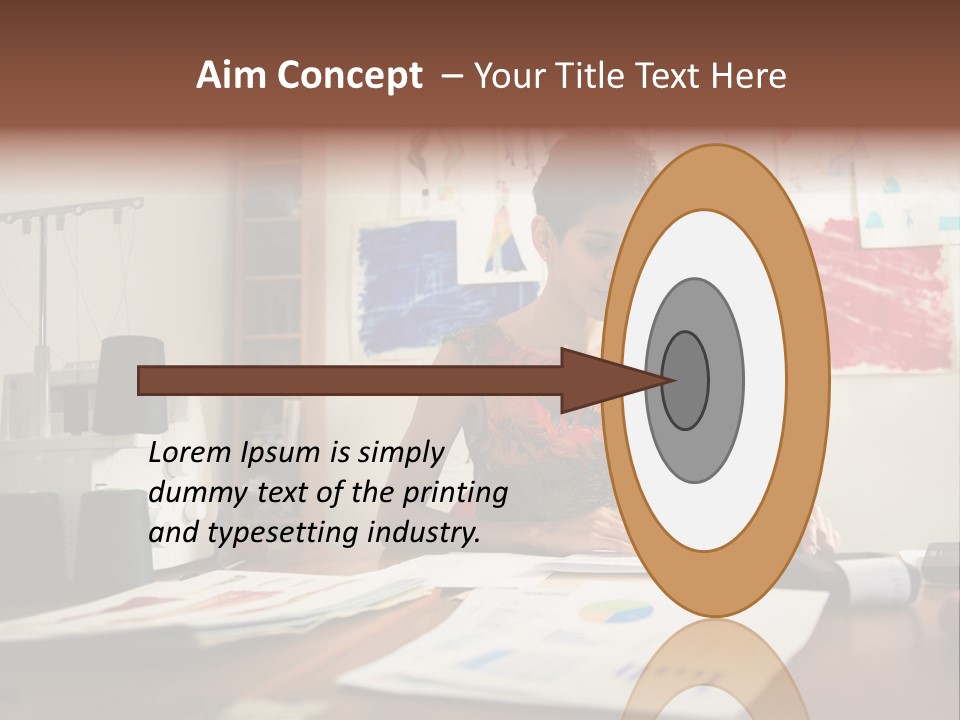 Antique Grunge Empty PowerPoint Template