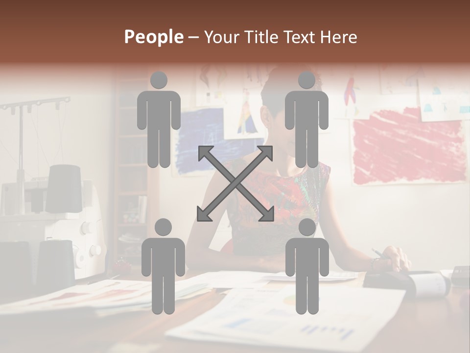Antique Grunge Empty PowerPoint Template