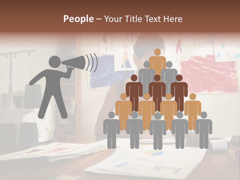 Antique Grunge Empty PowerPoint Template