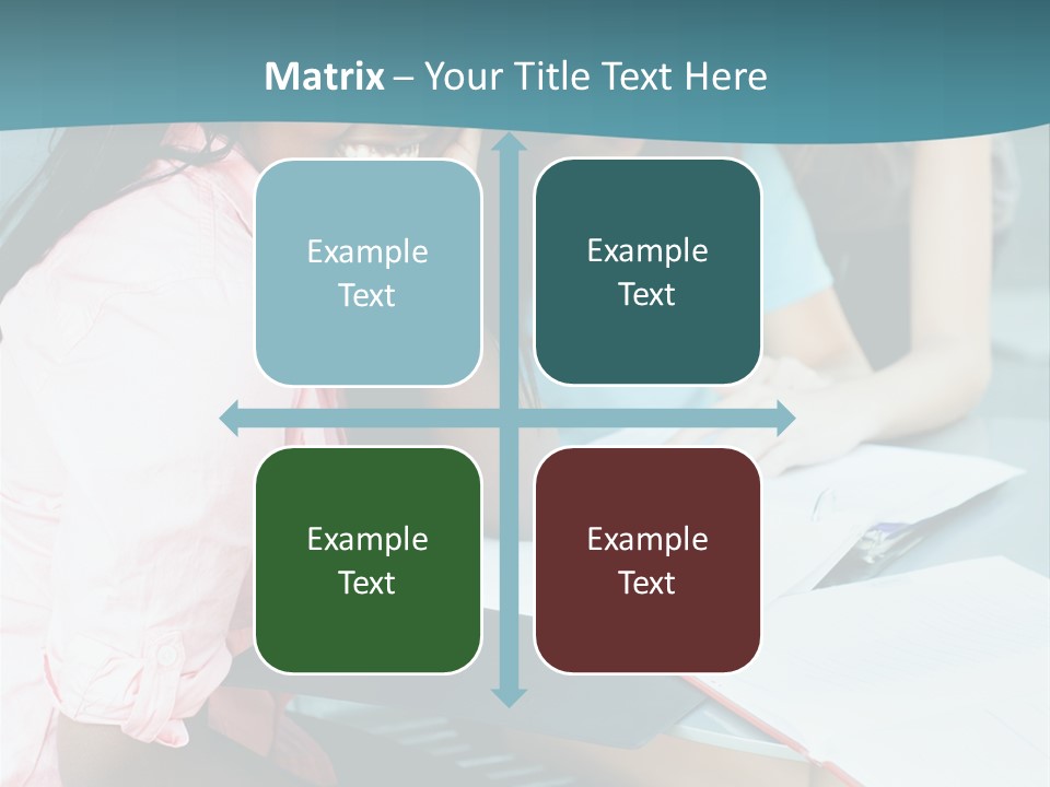 Cheerful Sitting Standing PowerPoint Template