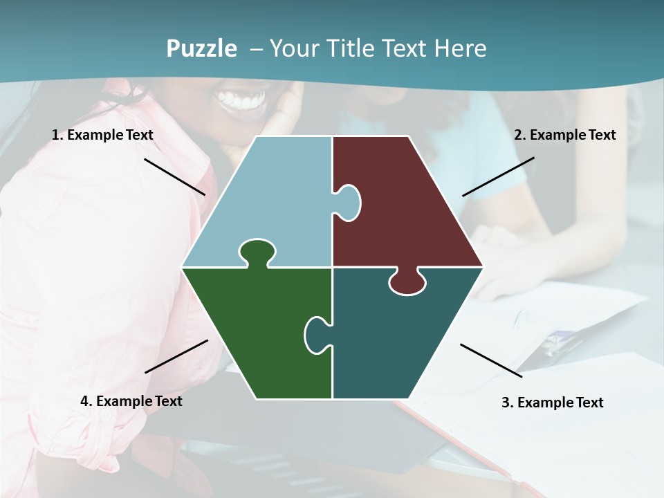 Cheerful Sitting Standing PowerPoint Template