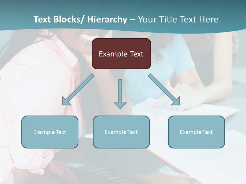 Cheerful Sitting Standing PowerPoint Template