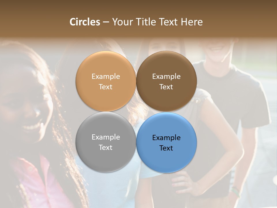 Group Friend Diversity PowerPoint Template