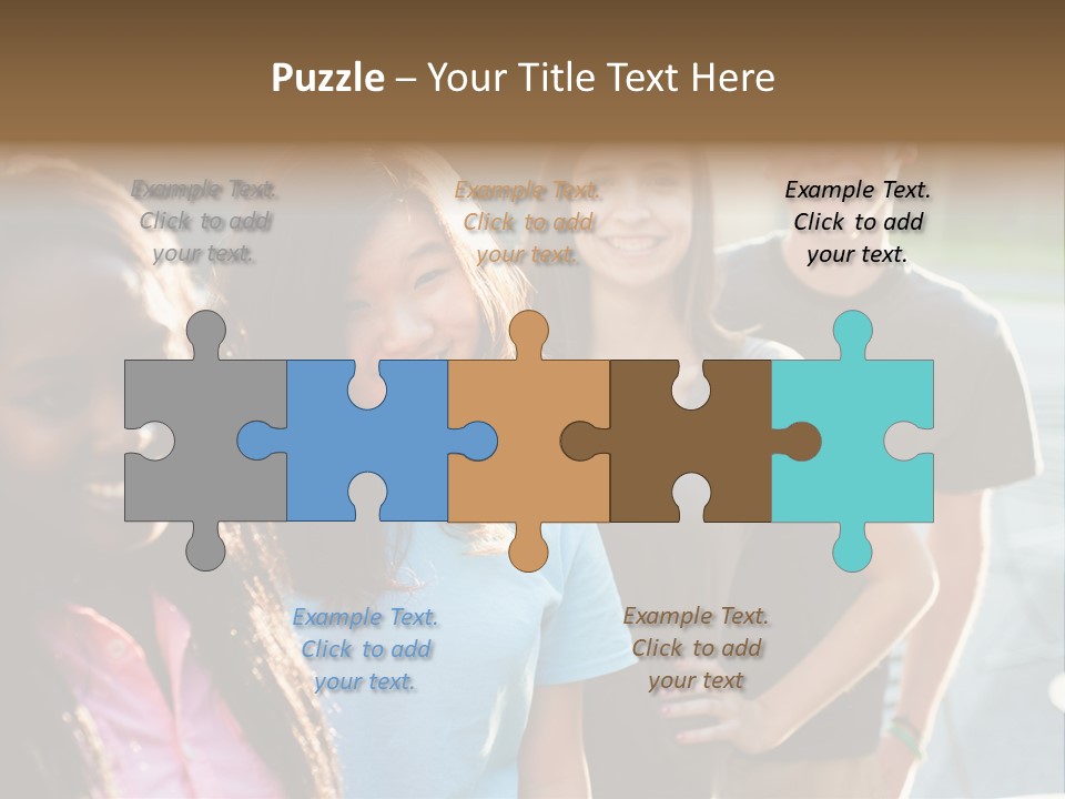 Group Friend Diversity PowerPoint Template