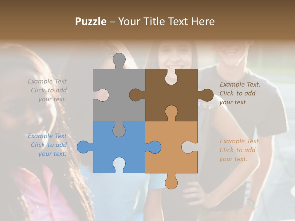 Group Friend Diversity PowerPoint Template