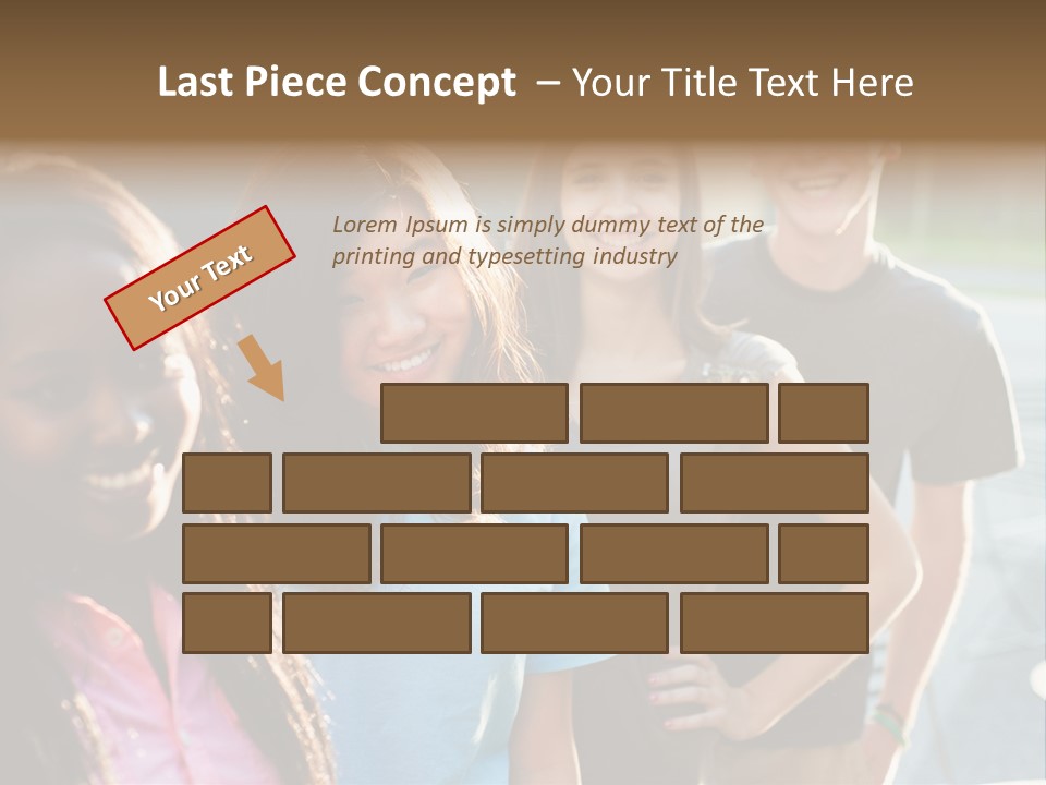 Group Friend Diversity PowerPoint Template