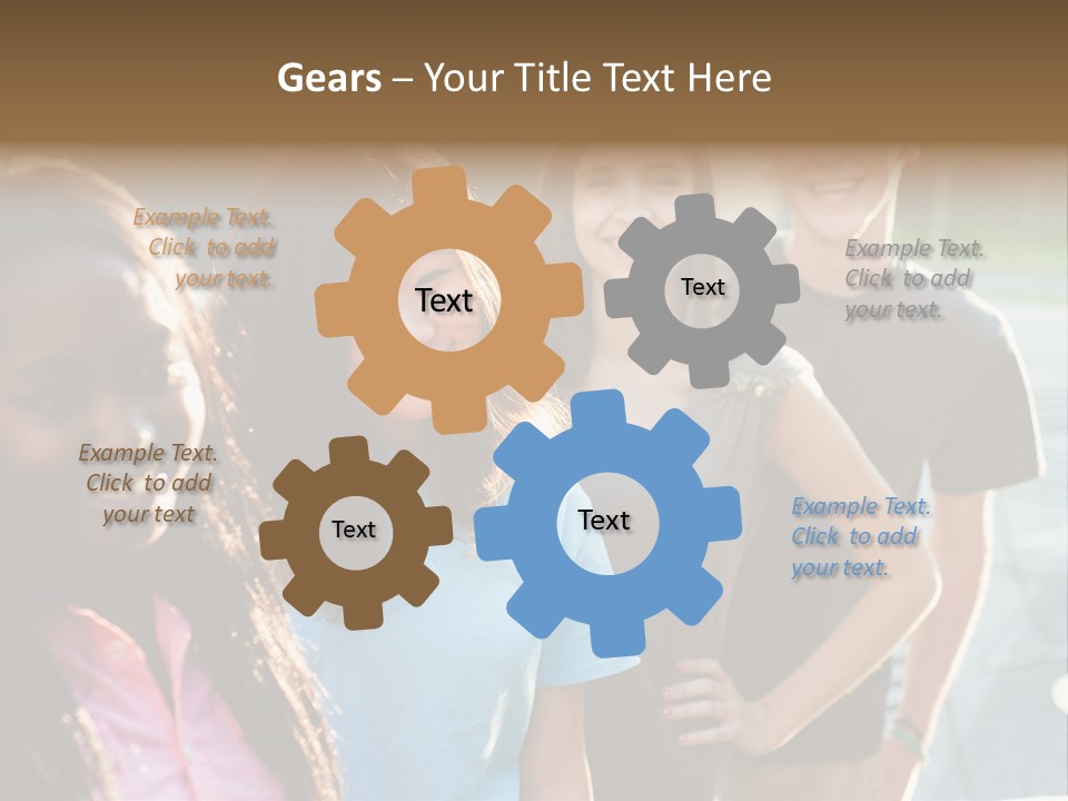 Group Friend Diversity PowerPoint Template
