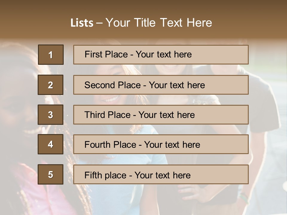 Group Friend Diversity PowerPoint Template