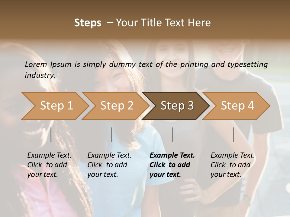 Group Friend Diversity PowerPoint Template
