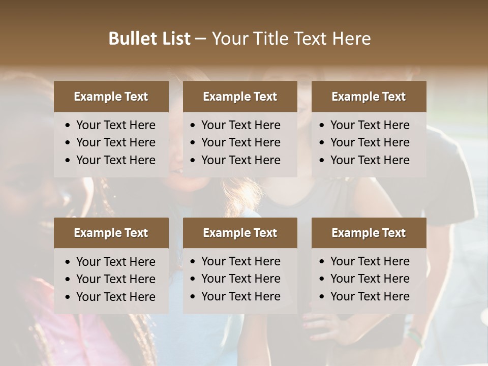 Group Friend Diversity PowerPoint Template