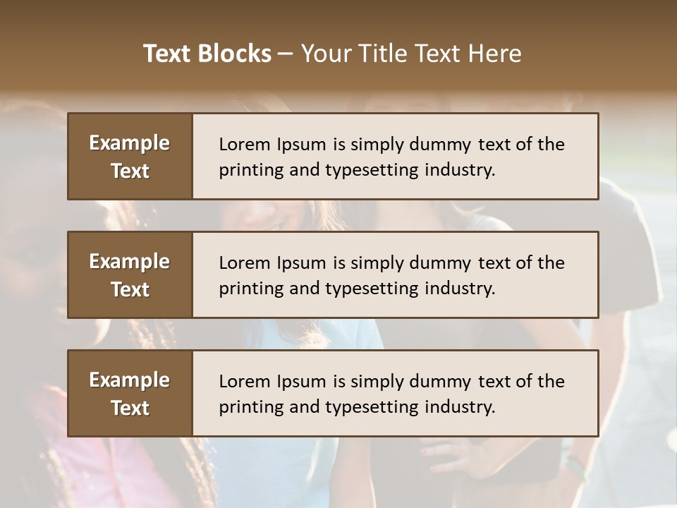 Group Friend Diversity PowerPoint Template