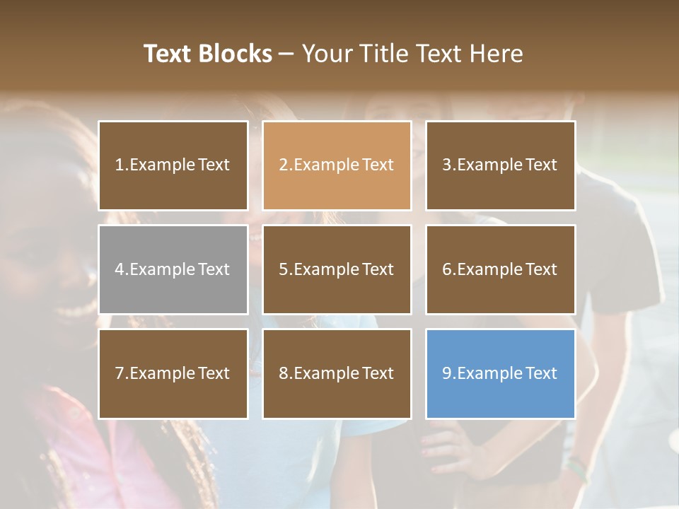 Group Friend Diversity PowerPoint Template