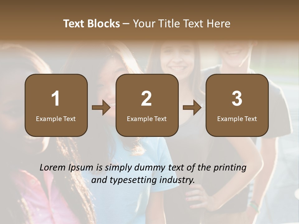 Group Friend Diversity PowerPoint Template