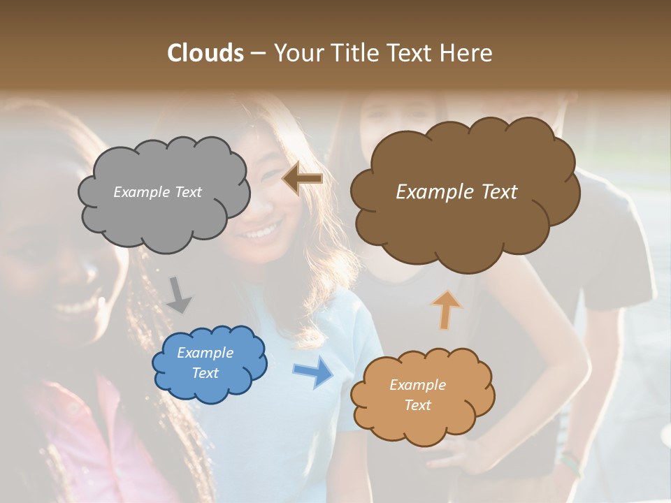 Group Friend Diversity PowerPoint Template