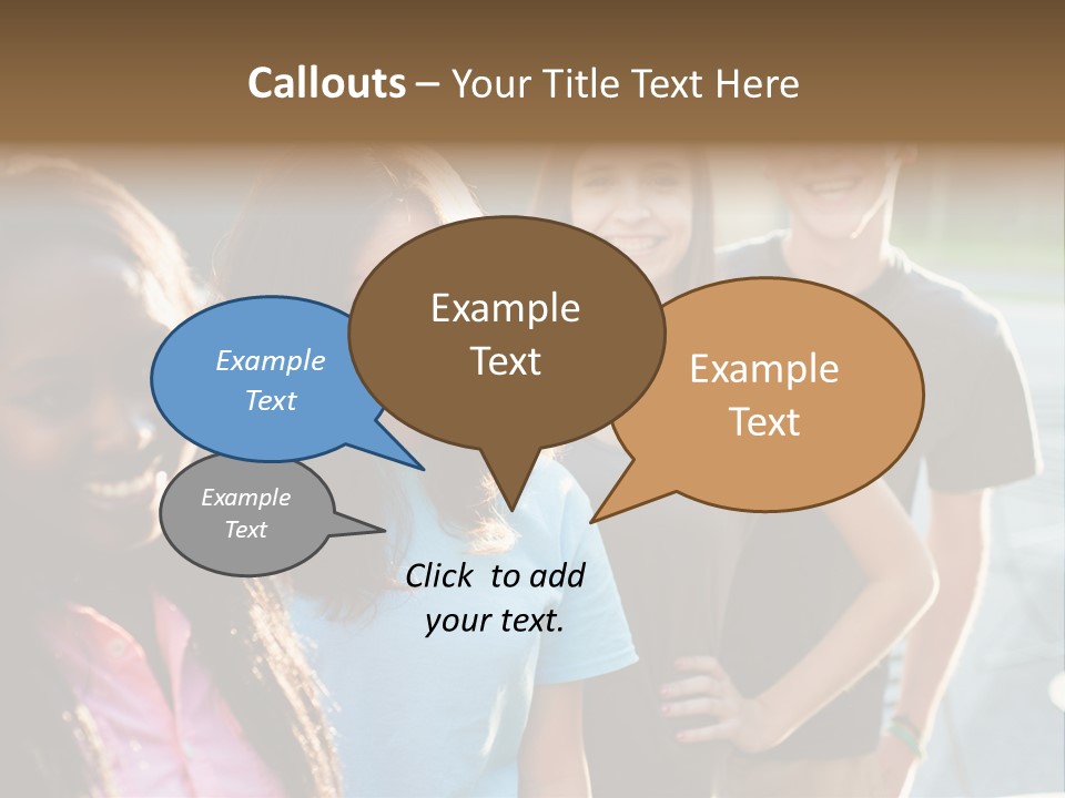 Group Friend Diversity PowerPoint Template