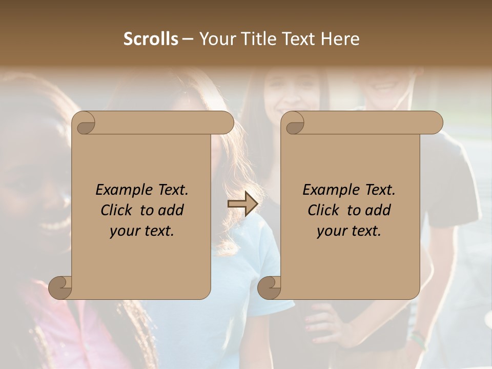 Group Friend Diversity PowerPoint Template