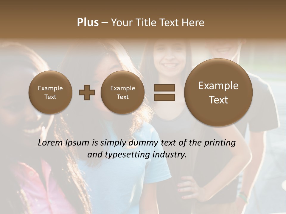 Group Friend Diversity PowerPoint Template
