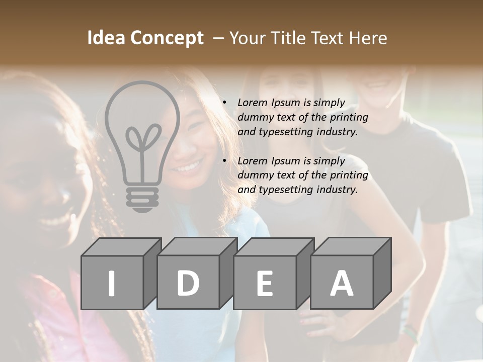 Group Friend Diversity PowerPoint Template